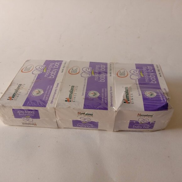 3 Pack Himalaya Moisturizing Baby Bar Soap Almond & Olive Oil 4.41 oz 125 g New - Picture 7 of 10